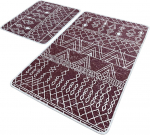 Vannitoamattide komplekt Foutastic Straordinario 359CHL4913, beež, 100 cm x 60 cm