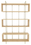 P&otilde;randariiul Kalune Design Bruti 875ZNA4511, kuld v./tamm v., 180 cm x 29.6 cm x 120 cm