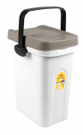 Lemmikloomatoidu s&auml;ilituskast Stefanplast Pet Food Container, 7 l, 23 x 19 x 31 cm, valge v./hall v.