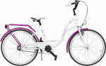 Jalgratas linna- Azimut Julie, 24 ", valge v./violetne v.