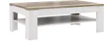 Kohvilaud Forte Duro, pruun v./valge v., 120 cm x 74 cm x 43 cm