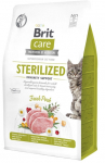 Kuiv kassitoit Brit Care Sterilized Immunity, sealiha, 2 kg
