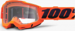 Suusa kaitseprillid 100% Accuri 2, l&auml;bipaistev v./oranž v.