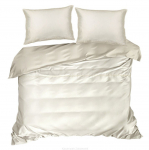 Voodipesukomplekt Linda, kreemjasvalge, 70 x 80 cm, 200 x 220 cm
