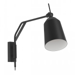 Valgusti seinale Eglo Loreto 900157, E27, 1 x 40 W, valge v./must v.