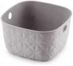 Hoiukorv, esemete hoidmiseks Curver Softex, 3 l, beež v., 19.4 x 19.4 x 11.1 cm