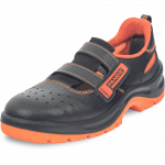 T&ouml;&ouml;saapad meeste Panda Safety Gamma NEOS S1 SRC, ilma s&auml;&auml;reosata, ilma soojenduseta, must v./oranž v., 37 suurus