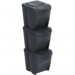 V&auml;lipr&uuml;gikast Prosperplast Sortibox, must, 25 l
