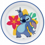 V&auml;ike taldrik Stor Disney Stitch, 19.6 cm, plastik, sinine v./valge v./kollane v.