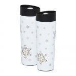 Termostass Ambition Art Deco Stars, 0.34 l, kuld v./valge v./must v.