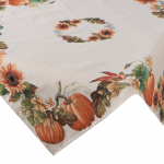 Laudlina ruudukujuline 1220, roheline/oranž/pruunikas, 100 x 100 cm