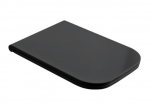 WC-poti prill-laud kaanega Scarabeo Teorema 2.0, must v., 49 cm x 36 cm