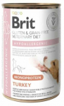 M&auml;rg koeratoit Brit Veterinary Diet Hypoallergenic Monoprotein Turkey, kalkun, 0.4 kg