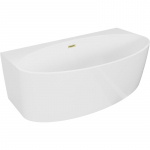 Vann, teisaldatav Mexen Bruna, 149.5 cm x 82.5 cm x 58 cm, ovaalne, kuldne/valge