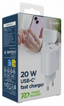 Telefoni laadija Gembird PowerDelivery, USB Type C, valge v.
