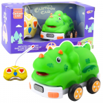 Rc auto Lean Toys Cartoon Dinosaur, roheline