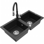 K&ouml;&ouml;givalamu Mexen Mario, graniit, 82 cm x 43.6 cm x 16.1 cm, h&otilde;be v./must v.