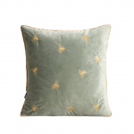 Dekoratiivpadjap&uuml;&uuml;r Homla Camilla 770029, kollane v./roheline v., 45 cm x 45 cm