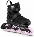 Rulluisud Spokey Firefly 946365, must v./roosa v., 35-38