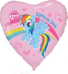 Fooliumist &otilde;hupall erikujuga Flexmetal My Little Pony Rainbow Dash, sinine v./roosa v./mitmev&auml;rviline