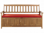 Aiapink Beliani Sovana, pruun v./punane v., 160 cm x 60 cm x 91 cm
