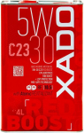 Kahjustatud pakendiga toode. Mootori&otilde;li Xado C23 Red Boost 5W - 30, s&uuml;nteetiline, 4 l