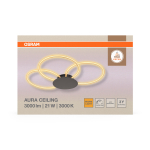 Valgusti lagi Osram Aura, LED, 3000 &deg;K, 1 x 21 W, l&auml;bipaistev v.