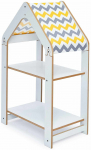 Laste riiul Kalune Design Multi Purpose, valge v./kollane v., 30 cm x 50 cm x 80 cm