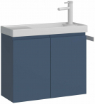 Vannitoakapp valamuga Kalune Design Ferla 60-323, petrol blue v., 22 cm x 60 cm x 50 cm