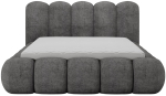 Voodi poolteist istekohta Oloroso Plush Avexin 05, 140 x 200 cm, tumehall v., ilma madratsita, p&otilde;hjalippidega