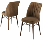 Toolide komplekt Kalune Design Nuna 240CHR4102, matt, pruun v., 42 cm x 44 cm x 94 cm, 2 tk
