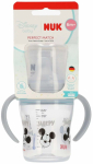 Joogipudel lapsele Nuk Perfect Match Mickey Mouse, 150 ml, 6+ kuud, l&auml;bipaistev v./hall v.