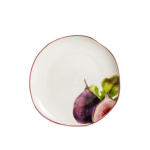 Taldrik magustoidu Homla Skord Figs, 20 cm x 20 cm, valge v./violetne v.