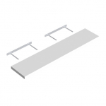 Seinariiul Velano FS 118/24, valge v., 3.8 cm x 23.5 cm x 118 cm