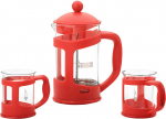 Kohvikann French Press Bialetti, 1 l, punane v.