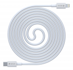 Juhe Devia, USB Type C/Apple Lightning, 150 cm, valge