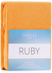 Voodilina Restilo Ruby, oranž v., 90 x 200 cm, kummiga