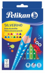 Pelikan v&auml;rvipliiats, Silverino, kolmnurkne, SOFT, j&auml;me, 12 v&auml;rvi
