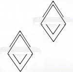 Seinariiul Kalune Design WR057, valge v./must v., 15 cm x 31 cm x 40 cm