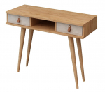 Konsoollaud Kalune Design Lawen, tamm v./valge v., 100 cm x 30 cm x 87.6 cm