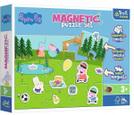 Magnetiline pusle Trefl Peppa Pig Magnetic Puzzle Set, mitmev&auml;rviline, 9 tk