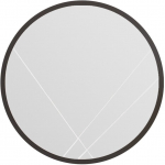 Peegel Kalune Design Gabel, rippuv, 60 cm x 60 cm, must v.