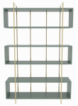P&otilde;randariiul Kalune Design Bruti 875ZNA4513, kuldne v./roheline v., 180 cm x 29.6 cm x 120 cm