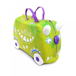 Laste kohver Trunki Dinozaur Dudley, roheline v., 18 l, 46 x 21 x 31 cm