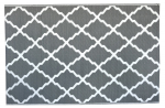 Vaip v&auml;literrassidele Middle 000647, valge/hall, 180 cm x 120 cm