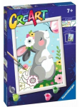 Maalimine numbrite j&auml;rgi Ravensburger CreArt Beautiful Bunny, mitmev&auml;rviline