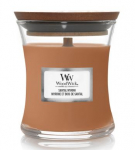 K&uuml;&uuml;nal, l&otilde;hna WoodWick Mini Hourglass Santal Myrrh, 30 h, 85 g, Pruun v.
