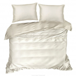 Voodipesukomplekt Linda, kreemjasvalge, 160 x 200 cm