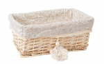 Korv Home4you Willi Tassel 61035, puuvill/oksad, 33 cm x 20 cm, pruun v./pruunikas v.