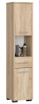 Eraldi seisev vannitoakapp Akord Fin 30 2D, sonoma tamm v., 30 cm x 30 cm x 140 cm